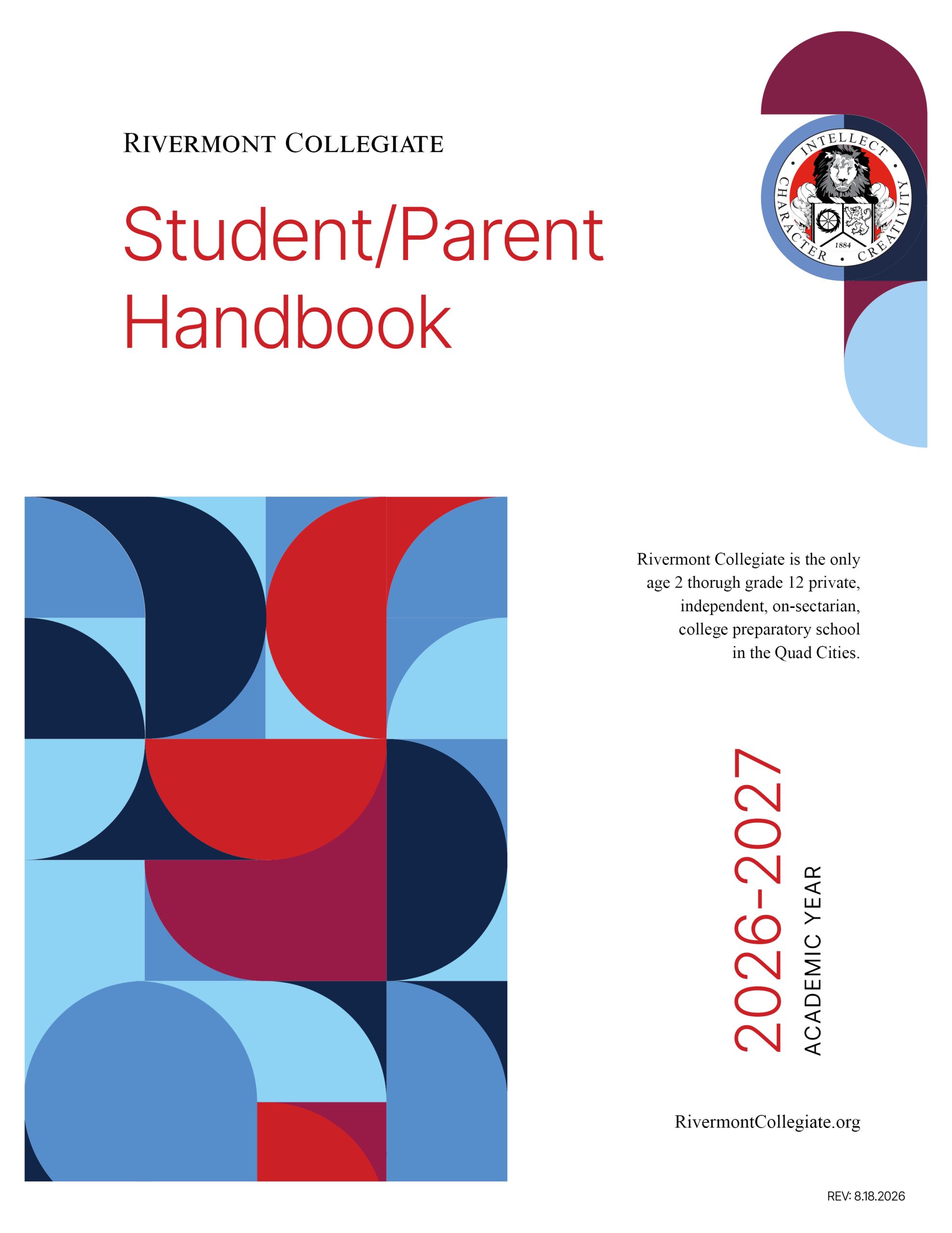 Student/Parent handbook cover image